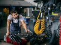 mechanic checking car's condition