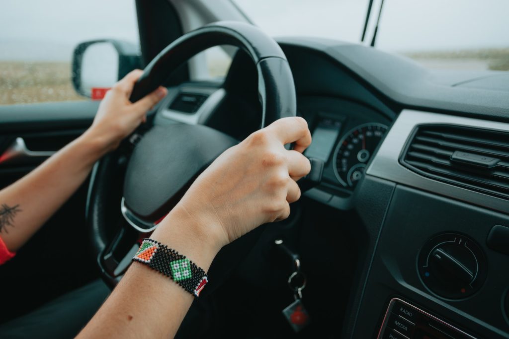 driving a car