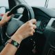driving a car