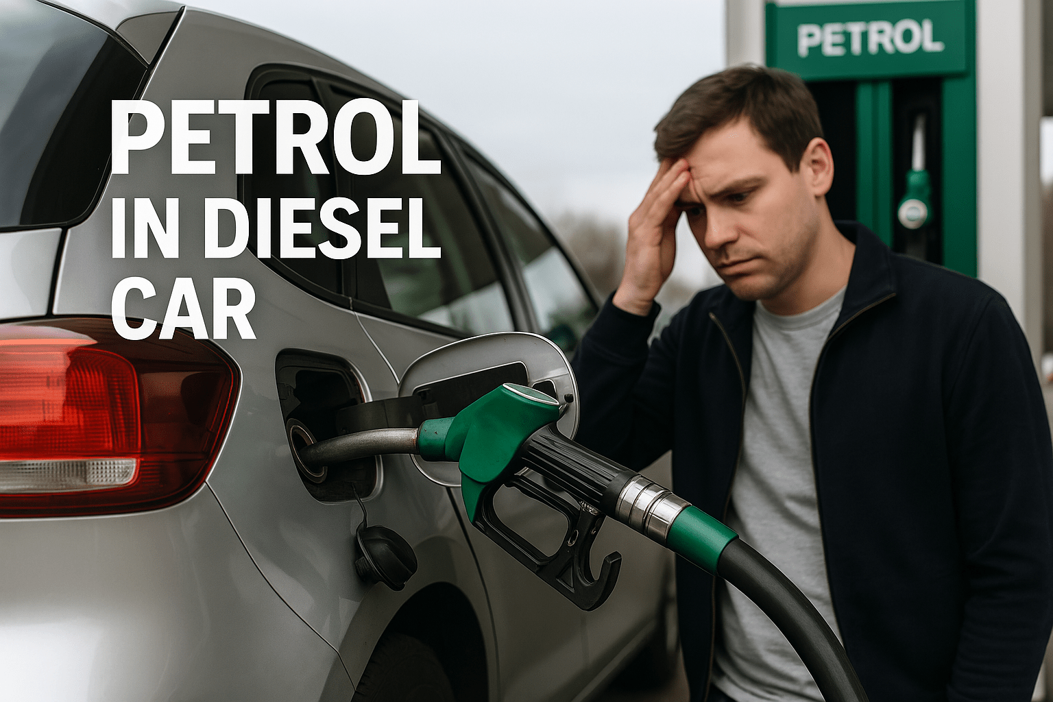 petrol in diesel car
